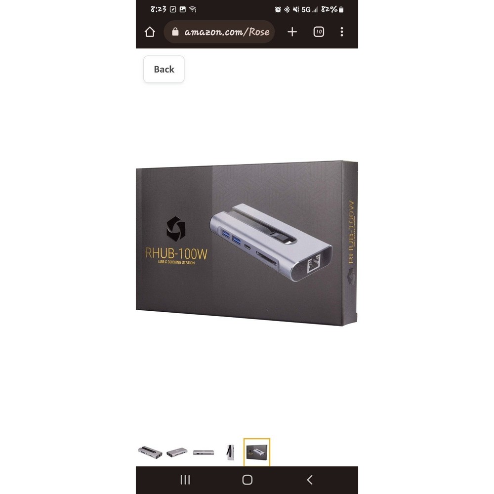 Rosewill 7-Port Portable USB-C Mini Hub Docking Station
